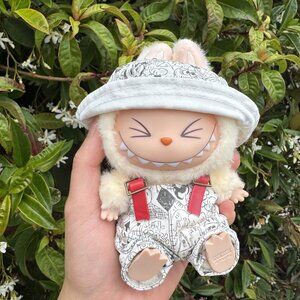 Street Wear Outfit for Labubu Gen 1/2/3 – Handmade Clothes Set (No Doll)